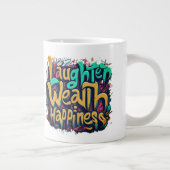Lachen Wohlbefinden Jumbo-Tasse (Rechts)