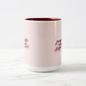Lachen Wohlbefinden Zweifarbige Tasse (Mittel)