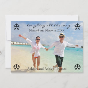 Lachend bis zur Hochzeit - Weihnachtskarte Feiertagskarte