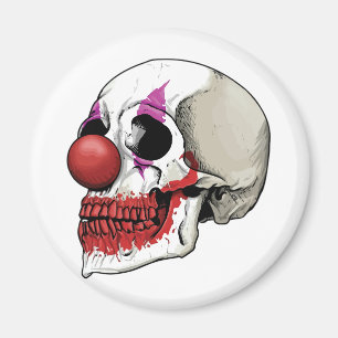 Lachend Clown Skull - Schicksal bis zum Tod Magnet