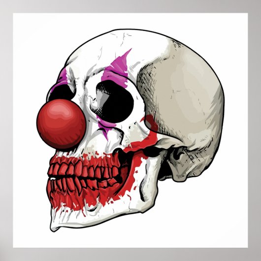 Lachend Clown Skull - Schicksal bis zum Tod Poster (Vorne)
