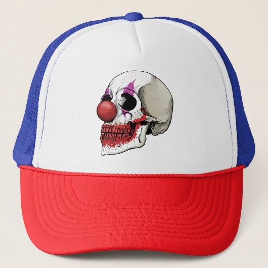 Lachend Clown Skull - Schicksal bis zum Tod Truckerkappe (Vorderseite)