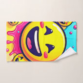 Lachend Emoji Splash Party Badhandtuch Set (Handtuch)