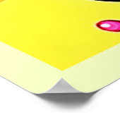 Lachend Emoji Splash Party Poster (Ecke)