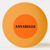 Lachend Orange Monster personalize Ping Pong Ball Tischtennisball (Rückseite)