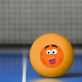 Lachend Orange Monster personalize Ping Pong Ball Tischtennisball (Netto)