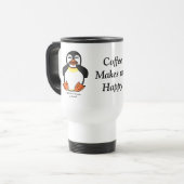 Lachend Pinguin-Kaffee, MeWarriorFrau auf Twitch Reisebecher (Vorderseite Links)