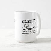 Lachend Schlafender Becher Kaffeetasse (VorderseiteRechts)