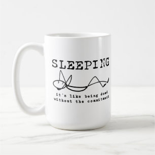 Lachend Schlafender Becher Kaffeetasse