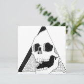 Lachend Skull Art Feiertagskarte (Stehend Vorderseite)