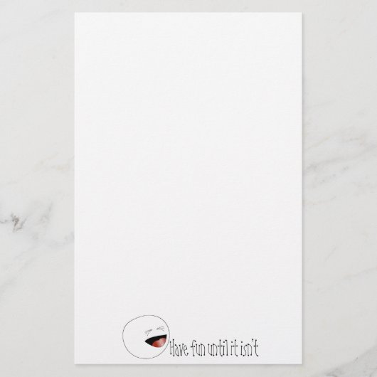 Lachend Strichmännchen Head Briefpapier (Vorderseite)