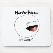 Lachend Strichmännchen Head Mousepad (Vorne)