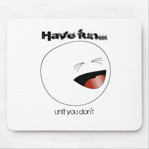Lachend Strichmännchen Head Mousepad