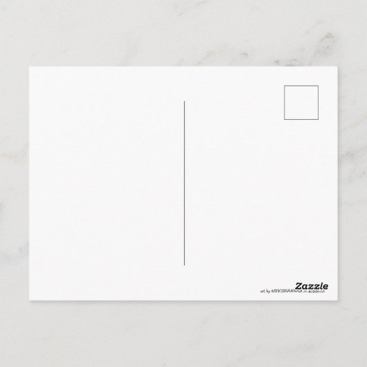 Lachend Tiger Watercolor Happy Birthday Postcard Postkarte (Rückseite)