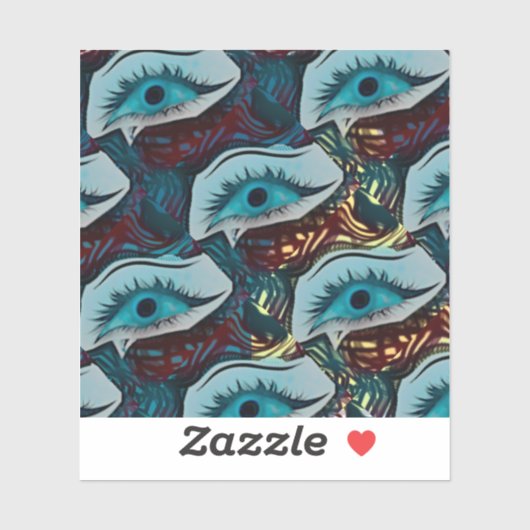 lachende Augen Aufkleber (Blatt)