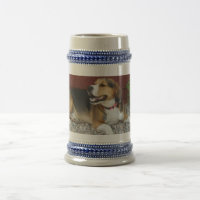 Lachende Beagle-Bierstein-Kaffee-Tasse