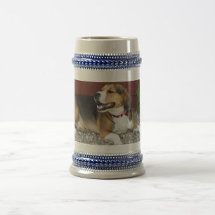 Lachende Beagle-Bierstein-Kaffee-Tasse Bierglas