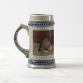 Lachende Beagle-Bierstein-Kaffee-Tasse Bierglas (Links)