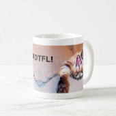 Lachende bengalische Katzen-Tasse Kaffeetasse (VorderseiteRechts)