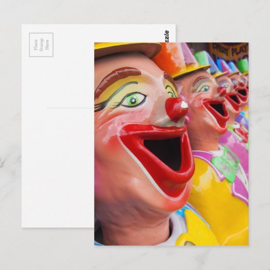 lachende Clowns Postkarte (Vorne/Hinten)