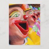lachende Clowns Postkarte (Vorderseite)