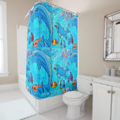 lachende Delphine Duschvorhang (Beispiel)