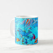 Lachende Delphine Tasse (Vorderseite Links)