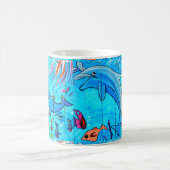 Lachende Delphine Tasse (Mittel)
