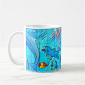 Lachende Delphine Tasse (Links)