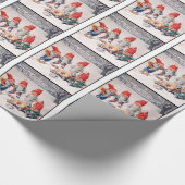 Lachende Elfen Geschenkpapier (Ecke)