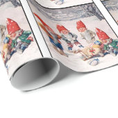 Lachende Elfen Geschenkpapier (Rolleneckpunkt)