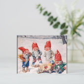 Lachende Elfen Postkarte (Stehend Vorderseite)
