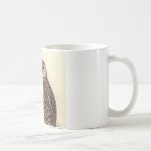 Lachende Eule Vintage-Illustration Kaffeetasse