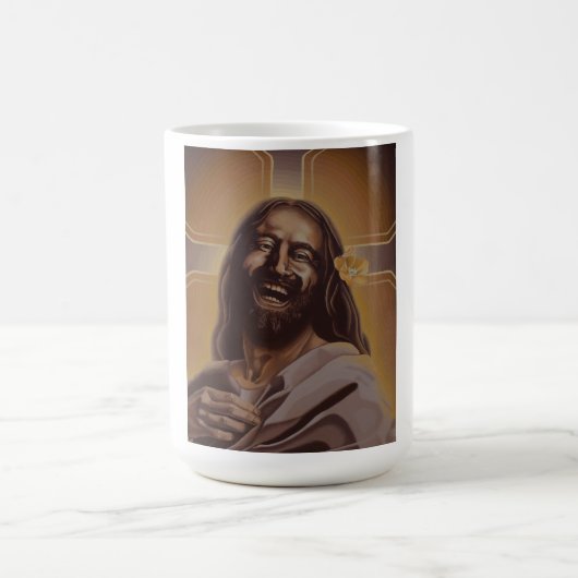 Lachende Jesus-Tasse Kaffeetasse (Mittel)