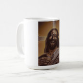 Lachende Jesus-Tasse Kaffeetasse (Vorderseite Links)