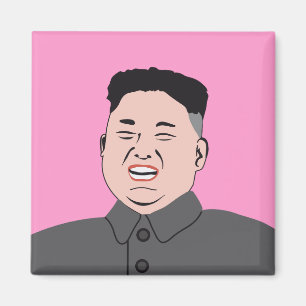 Lachende Kim Jong-UNO Magnet