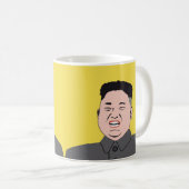 Lachende Kim Jong-UNO - zwei Bilder Kaffeetasse (VorderseiteRechts)