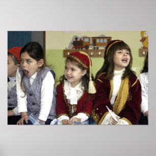 Lachende Mädchen Poster