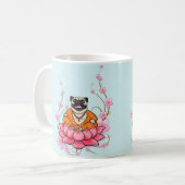 Lachende Mops-Tasse Kaffeetasse (Vorderseite Links)
