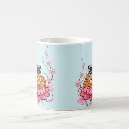 Lachende Mops-Tasse Kaffeetasse (Mittel)