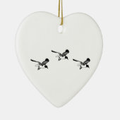 Lachende Möven-Fliegen Keramikornament (Rechts)