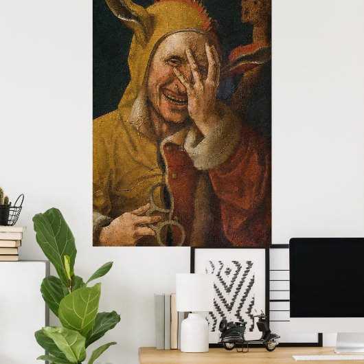 Lachende Narr Poster (Heimbüro)