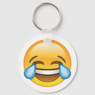 Lachende schreiende Risse von Freude emoji Schlüsselanhänger