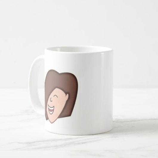 Lachende Schwester Kaffeetasse (Vorderseite Links)