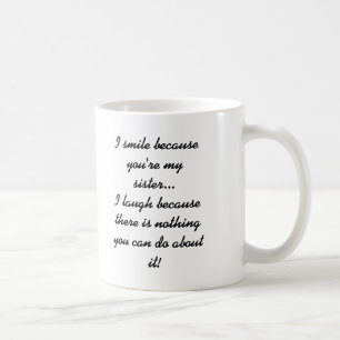 Lachende Schwester Kaffeetasse