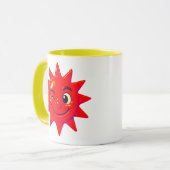 Lachende Sonne Tasse (Vorderseite Links)
