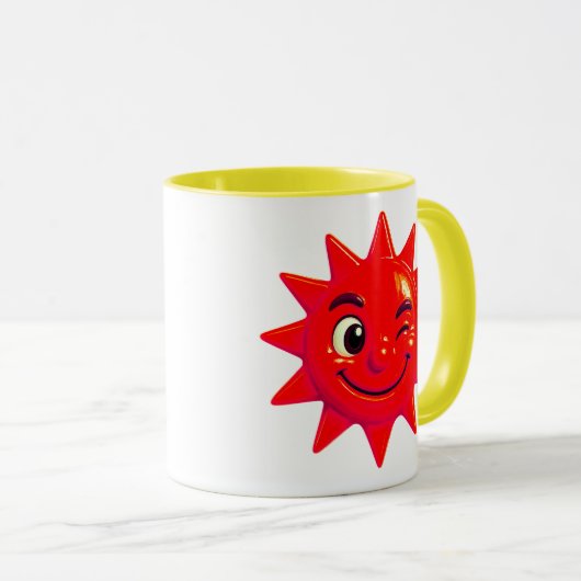 Lachende Sonne Tasse (VorderseiteRechts)