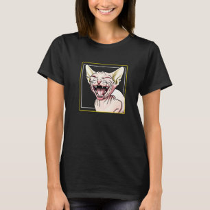 lachende Sphynx-Katze T-Shirt