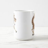 Lachende Verrückte Giraffe Kaffeetasse (Mittel)