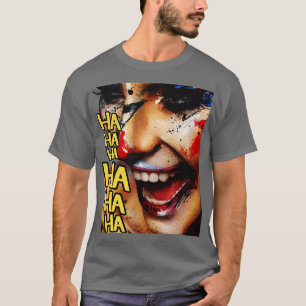 Lachende Verrücktheit Der verrückte Clown auf Ihre T-Shirt